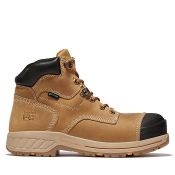 Timberland Férfi PRO Helix HD 6" Comp Toe Munkavédelmi Bakancs Teve